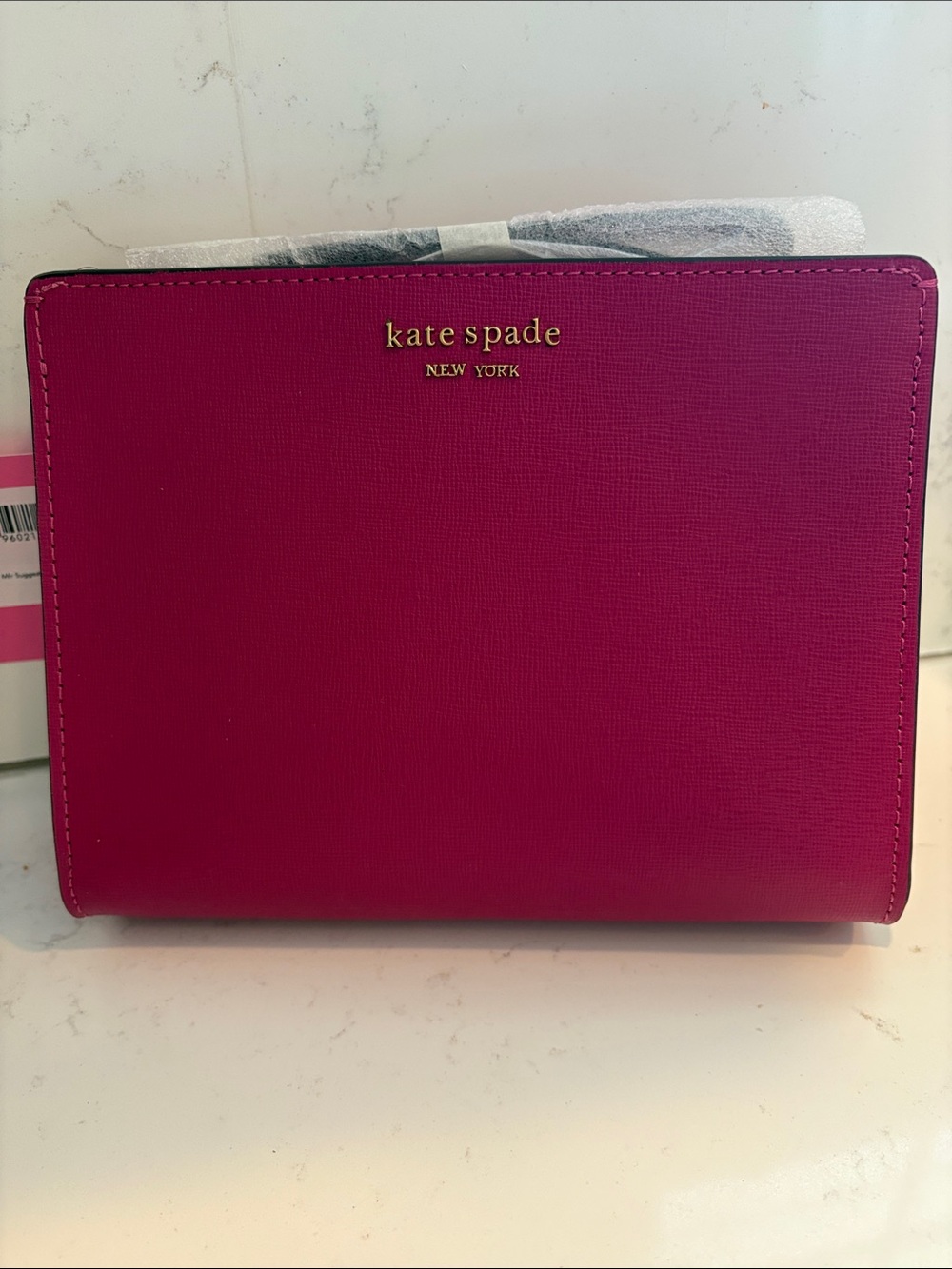 kate spade Bright Magenta Saffiano Leather Clutch